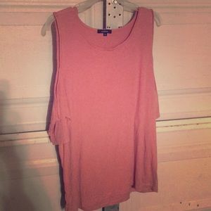 Mauve Cold Shoulder Top